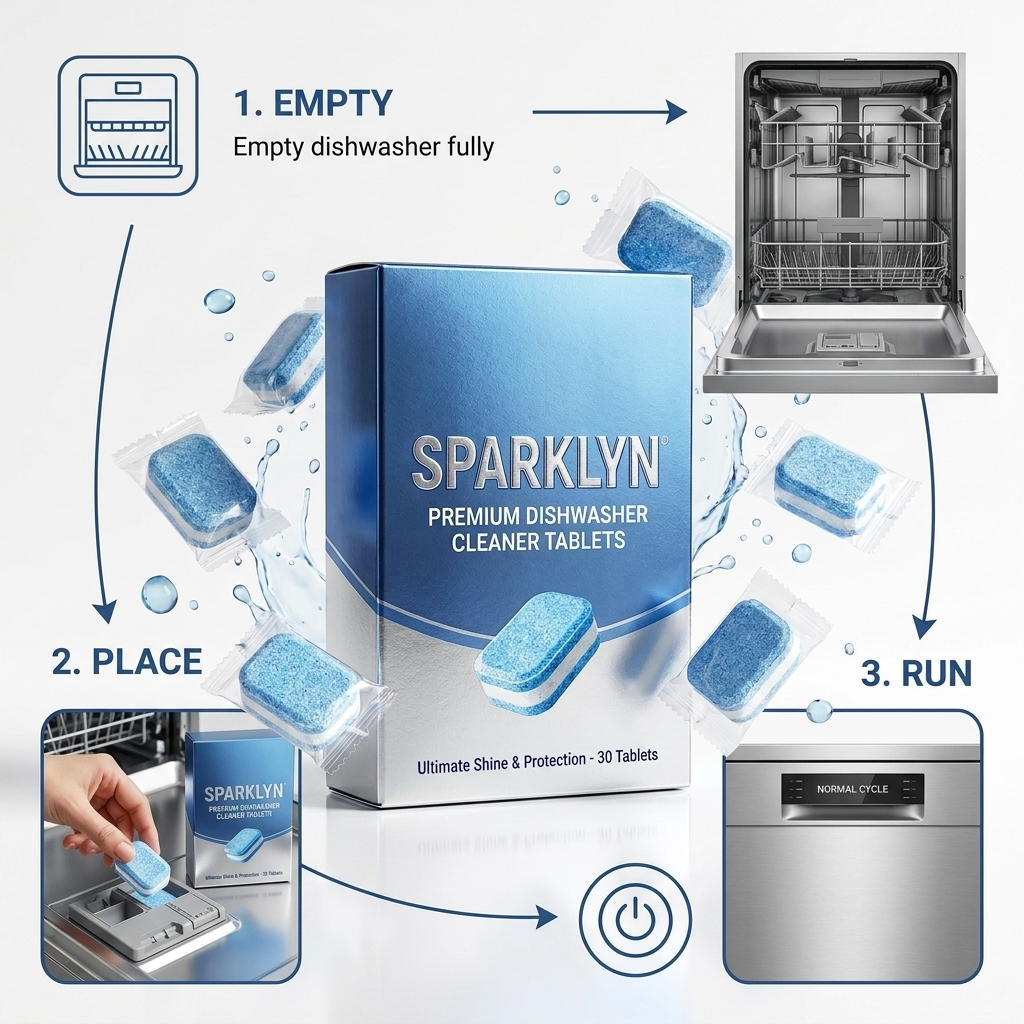 Sparklyn - Dishwasher Cleaner Tablets